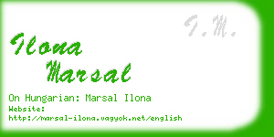 ilona marsal business card